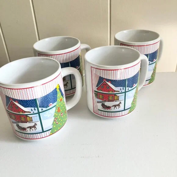 Vintage 80s Christmas Mugs - Picture 6 of 9